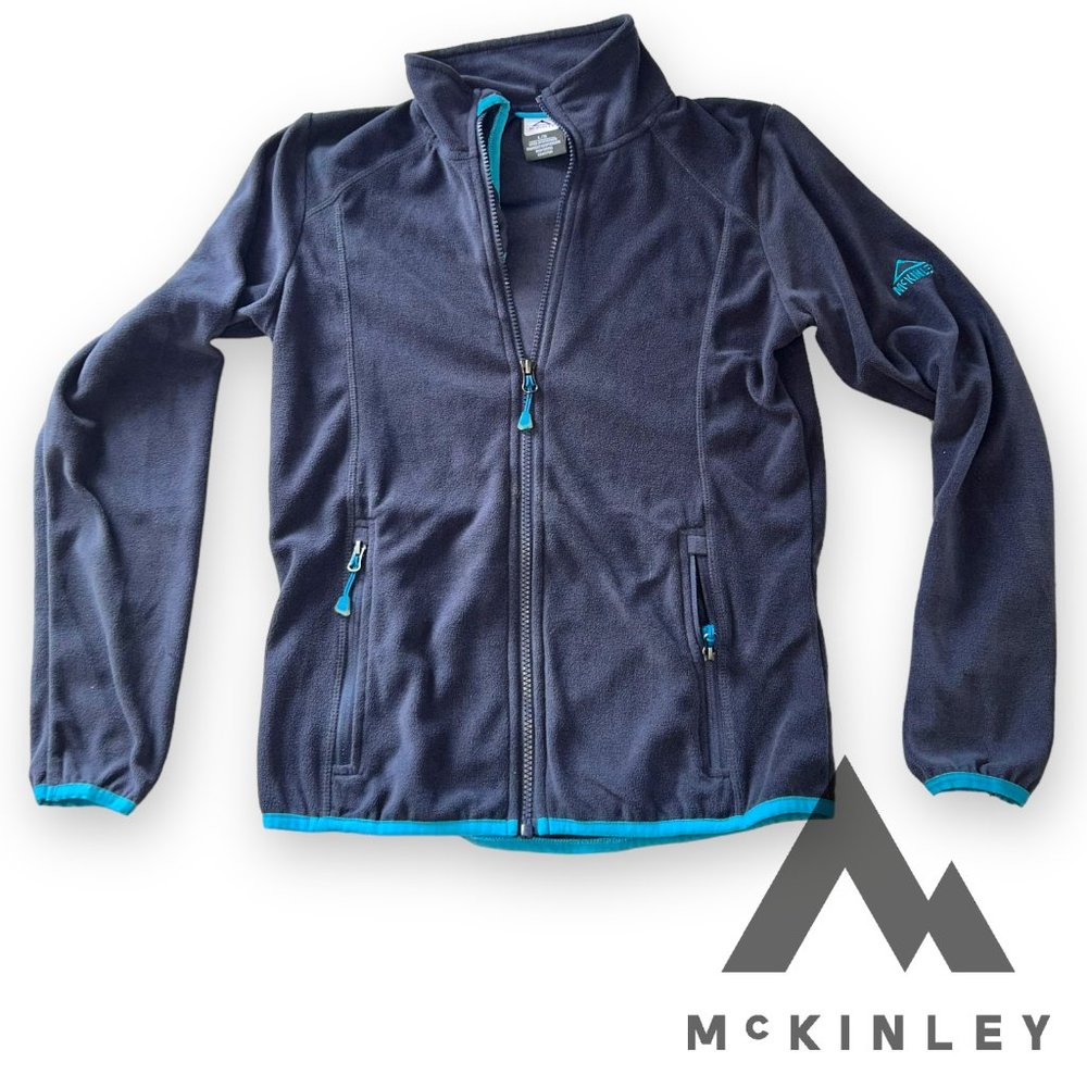 🍃2/$20🍃 McKinley Kids Zipup Fleece Jacket, Graphite, Large